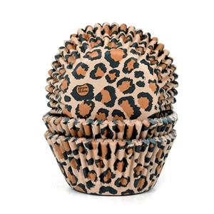 Formas de Cupcake Padrão Leopardo, 50 unid.