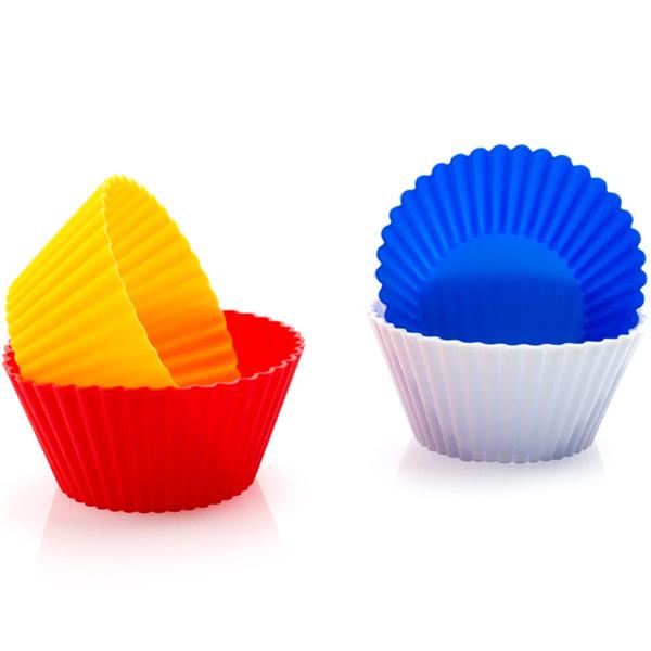 Formas Silicone Cupcakes Multicolor, 4 unid.