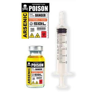 Frasco de Veneno Falso com Seringa