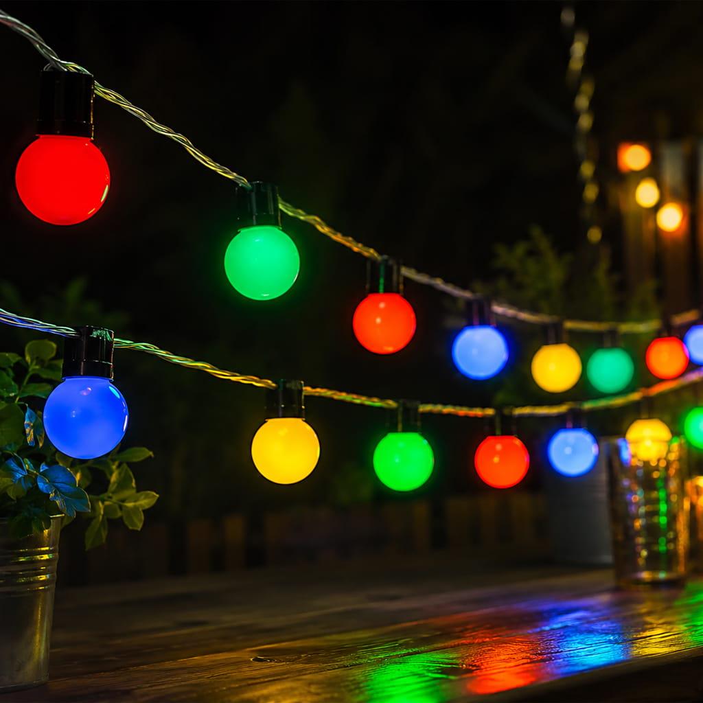 Gambiarra Grinalda de 10 Luzes Led Multicolor