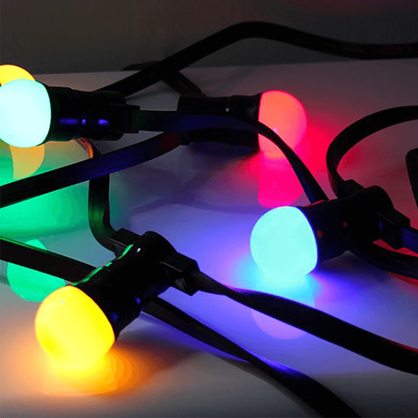 Gambiarra Grinalda com lâmpadas Led Multicor, 10 mt