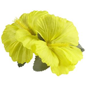 Gancho Flor Havaiana Amarela