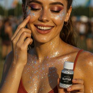 Glitter em Gel Branco
