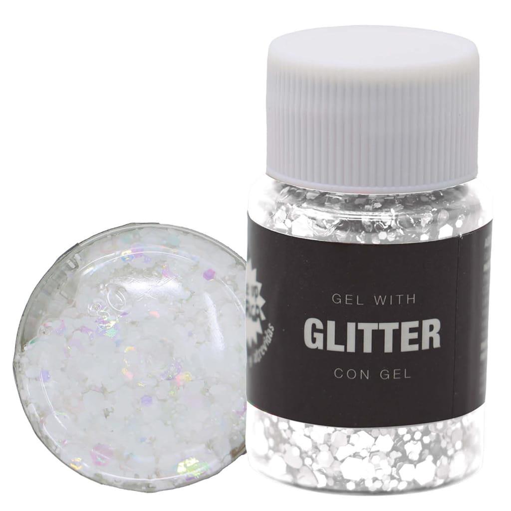 Glitter em Gel Branco