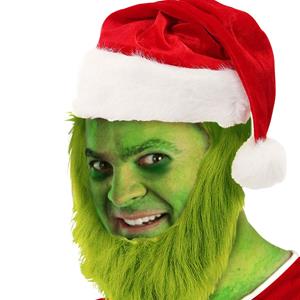 Gorro Pai Natal e Barba Verde Gorro Pai Natal e Barba Verde