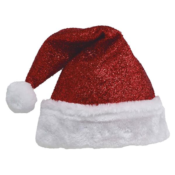 Gorro Pai Natal Vermelho Brilhante, Criança