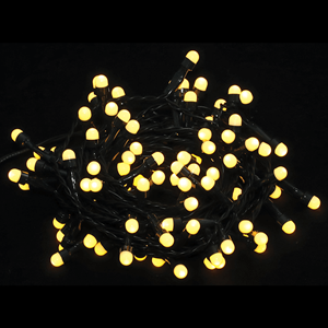 Grinalda de 100 Luzes de Natal Led Branco Quente, 5 mt