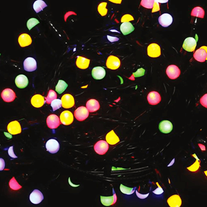 Grinalda de 100 Luzes de Natal Led Multicor, 5 mt