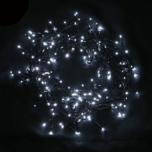 Grinalda de 560 luzes de Natal Led Branco Frio, 11 mt