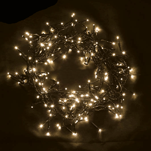 Grinalda de 560 luzes de Natal Led Branco Quente, 11 mt