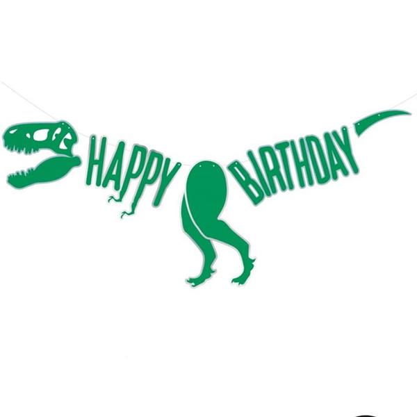 Grinalda Dinossauro Verde Iridescente, 215 cm