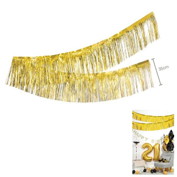Grinalda Franjas Douradas, 35 x 300 cm