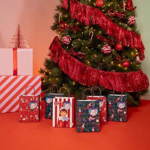 Grinalda Franjas Vermelhas Metalizadas, 1,50 mt