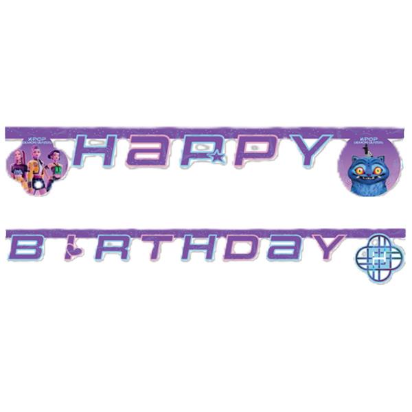 Grinalda Happy Birthday Guerreiras K-Pop, 2 mt