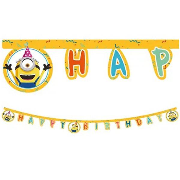 Grinalda Happy Birthday Minions The Rise of Gru, 2 mt