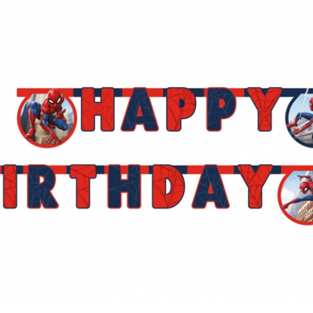 Grinalda Happy Birthday Spiderman Crime Fighter, 2 mt