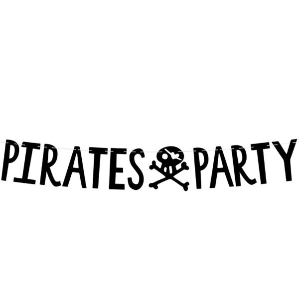 Grinalda Pirates Party Preta, 1 mt