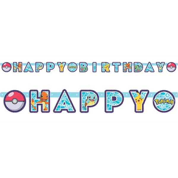 Grinalda Pokémon Happy Birthday, 2 mt