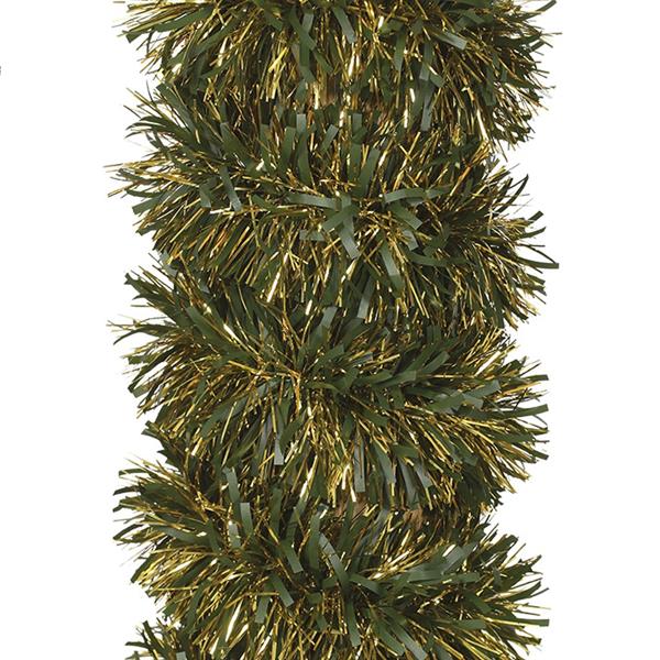 Grinalda Verde e Dourada de Natal, 180 cm
