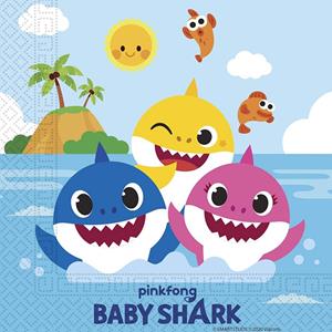 Guardanapos Baby Shark, 16 unid.