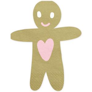 Guardanapos Boneco de Gengibre, 20 unid.