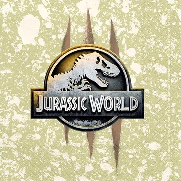 Guardanapos Dinossauro Jurassic World, 20 unid.