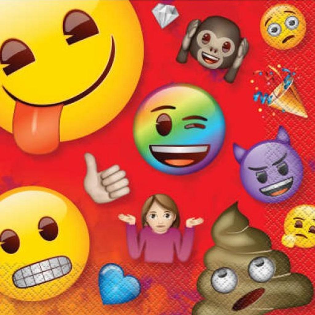 Guardanapos Emoji, 16 un