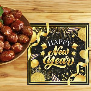 Guardanapos Happy New Year Glamour, 20 unid. Guardanapos Happy New Year Glamour, 20 unid.