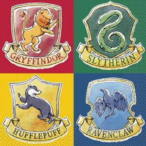 Guardanapos Harry Potter Houses, 16 unid.