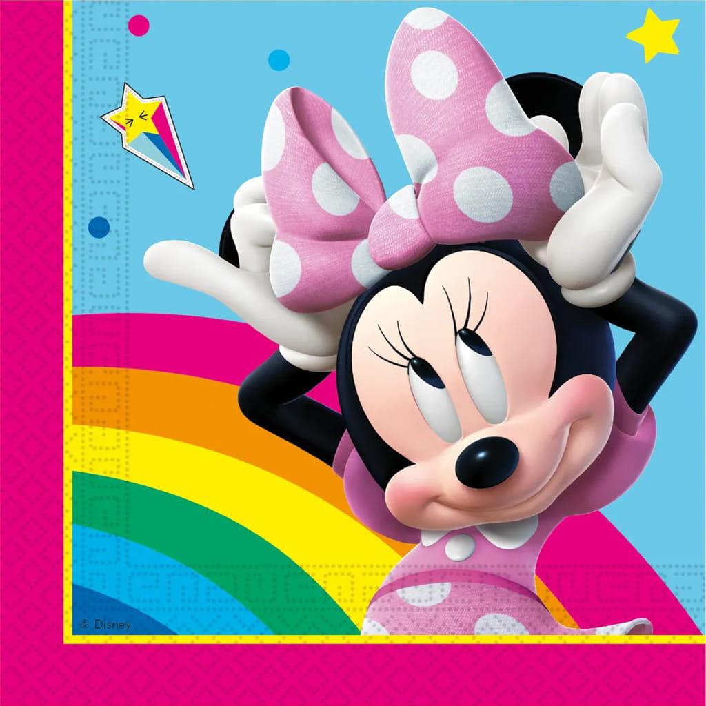 Guardanapos Minnie Rainbow, 20 unid.