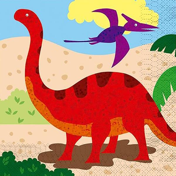 Guardanapos Mundo dos Dinossauros, 12 unid.