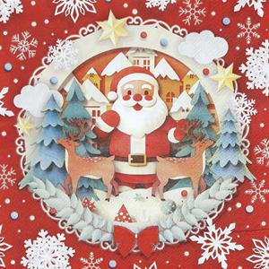 Guardanapos Pai Natal Amoroso, 20 unid.