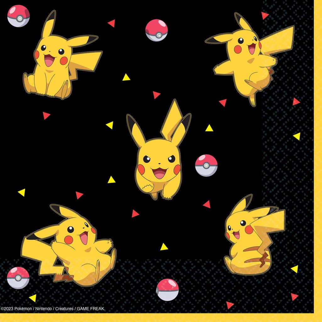 Guardanapos Pikachu Pokémon, 16 unid. Guardanapos Pikachu Pokémon, 16 unid.