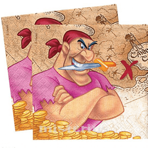 Guardanapos Pirata Disney-Festa de Aniversário