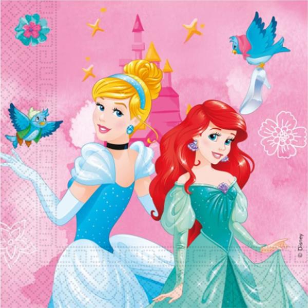 Guardanapos Princesas Disney Live Your Story, 20 unid.