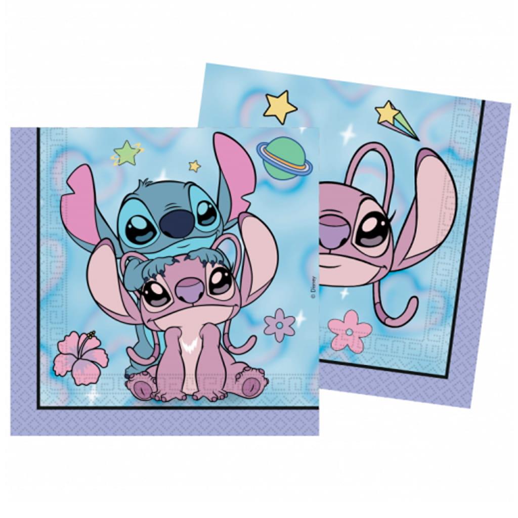 Guardanapos Stitch e Angel Cute, 20 unid.