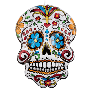 Insuflável Caveira Dia dos Mortos, 1 Mt