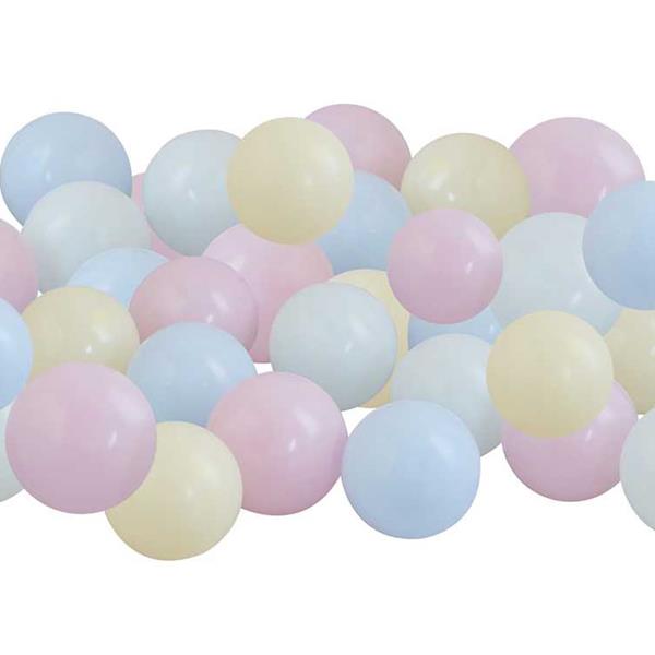 Kit 40 Balões Mix Pastel para Estrutura de Balões