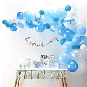 Kit Arco 70 Balões Azul