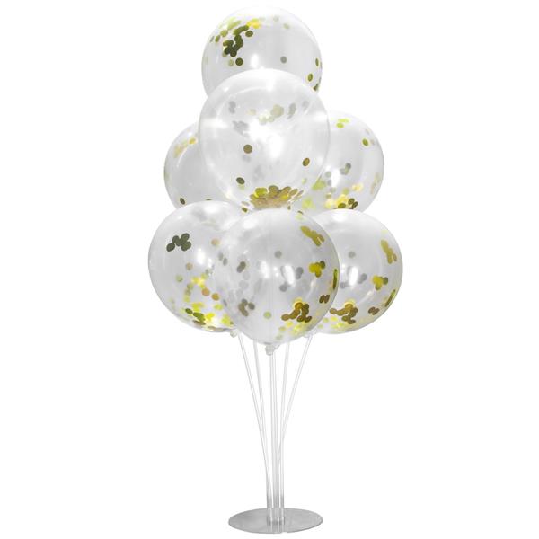 Kit Bouquet de Balões com Confetis Dourados, 100 Cm
