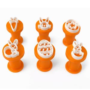 Kit Carimbos para Doces Elementos da Páscoa, 6 unid. Kit Carimbos para Doces Elementos da Páscoa, 6 unid.