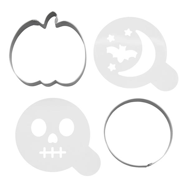 Kit Cortadores e Stencils de Halloween