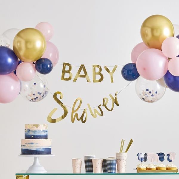Kit Grinalda Baby Shower com Balões