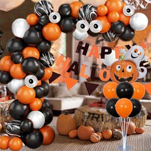 Kit Grinalda Happy Halloween com Balões