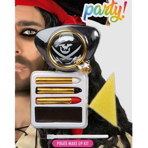 Kit Maquilhagem Pirata com Pala e Brinco