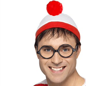 Kit Onde Está o Wally? com Gorro e Óculos