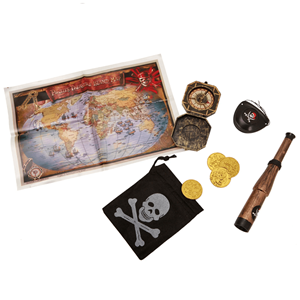 Kit Pirata com Mapa Tesouro