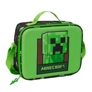 Lancheira Térmica Minecraft Creeper 3D Lancheira Térmica Minecraft Creeper 3D