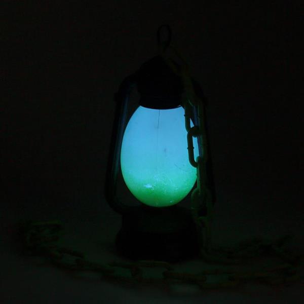 Lanterna Decorativa com Corrente Verde, 25 cm