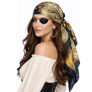 Lenço de Pirata com Padrão Estampado